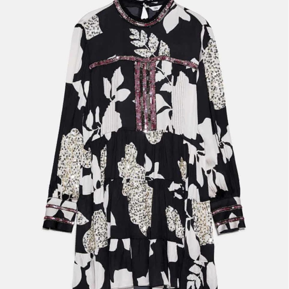 ISO Zara(?) sequin floral dress